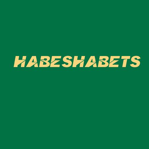 Logo da HABESHABETS